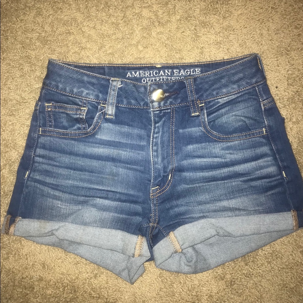 American Eagle High Rise Denim Short